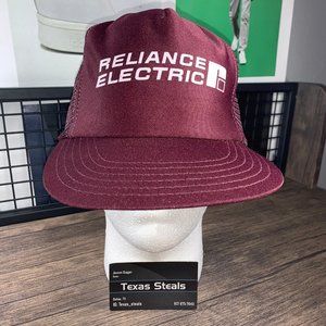Reliance Electric Logo Maroon Hat
